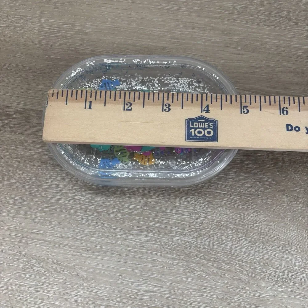 Vintage Y2K Floating Fish Soap Dish Liquid Motion Glitter Acrylic Sea Ocean Core